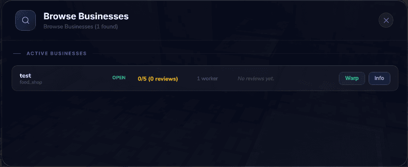 BusinessesCore